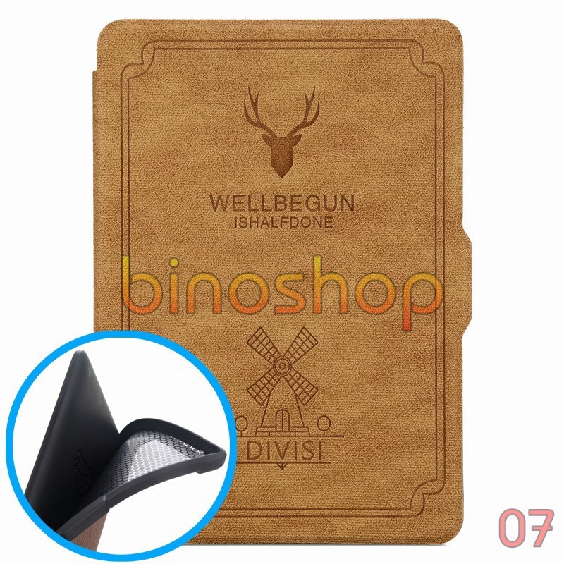 Bao da Kindle Paperwhite WELLBE (lưng silicon) - Case, Cover Kindle