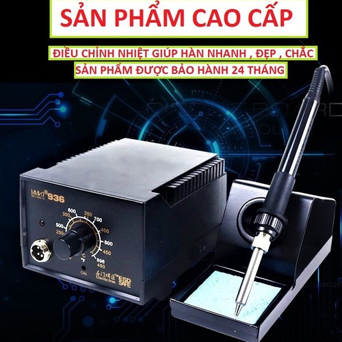 Bộ mỏ hàn thiếc điều chỉnh nhiệt , bộ trạm hàn hako 936 loại xịn chuẩn hãng lõi đồng siêu bền gia nhiệt cực nhanh , mo han thiec dien tu
