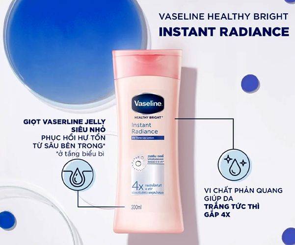 [HCM]Sữa dưỡng thể Vaseline heathy white Instant Fair 3500ml