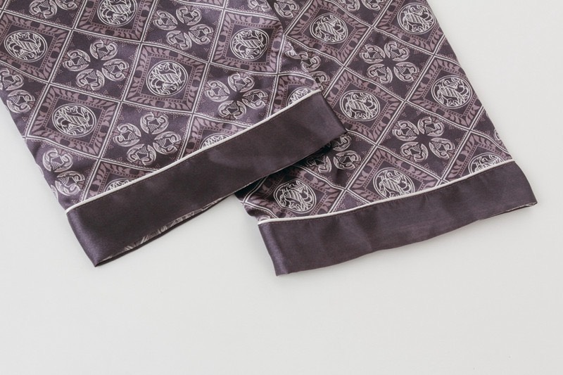 NG057N - Bộ pyjama nam ngắn tay chất lụa hàng nhập