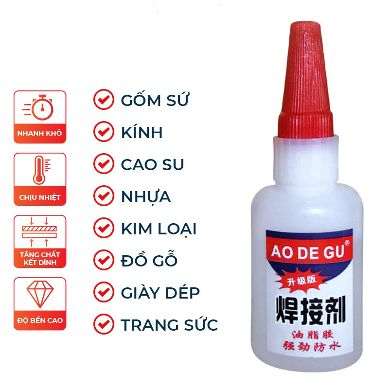 Keo dán siêu dính đa năng mọi chất liệu cực mạnh