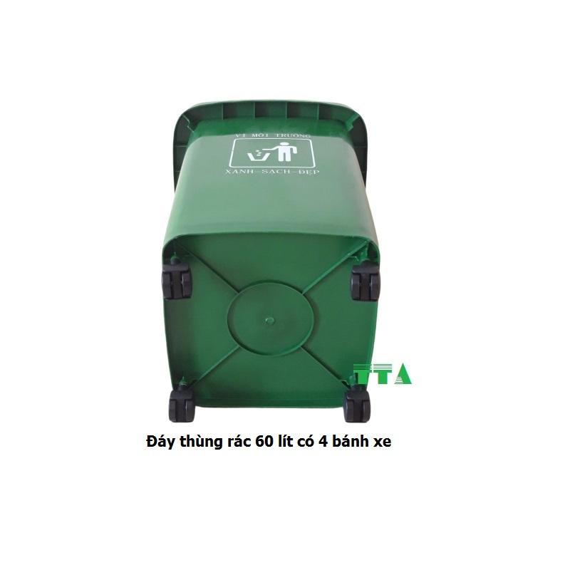Thùng rác nhựa 60 lít màu