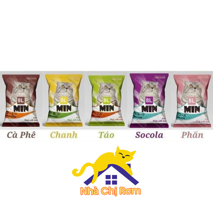 Cát Min Cát Vệ Sinh Cho Mèo Cát Túi 8L