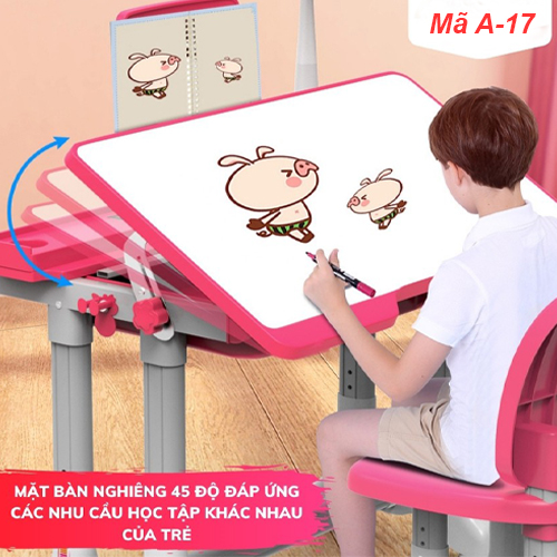 Bộ Bàn Ghế Học Sinh Chống Cận Chống Gù Cao Cấp Tích Hợp Điều Chỉnh Độ Cao Điều Chỉnh Mặt Bàn Phù Hợp Mọi Nhu Cầu Học Tập Thiết Yếu Của Trẻ