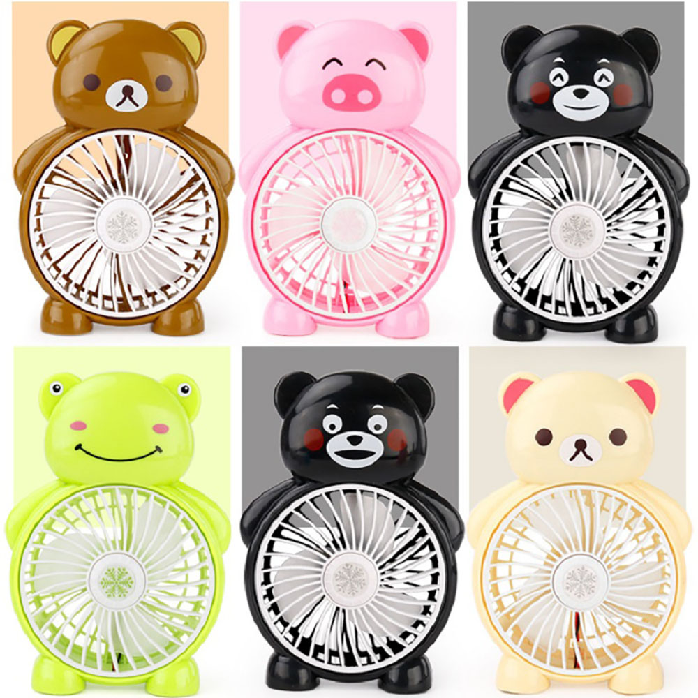 Quạt mini 3 cánh để bàn hình thú dễ thương - GD0132