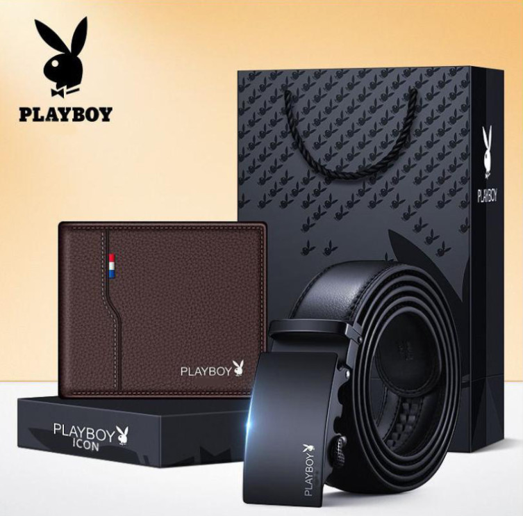 Hộp thắt lưng da nam dây nịt nam mpd và ví da playboy v20