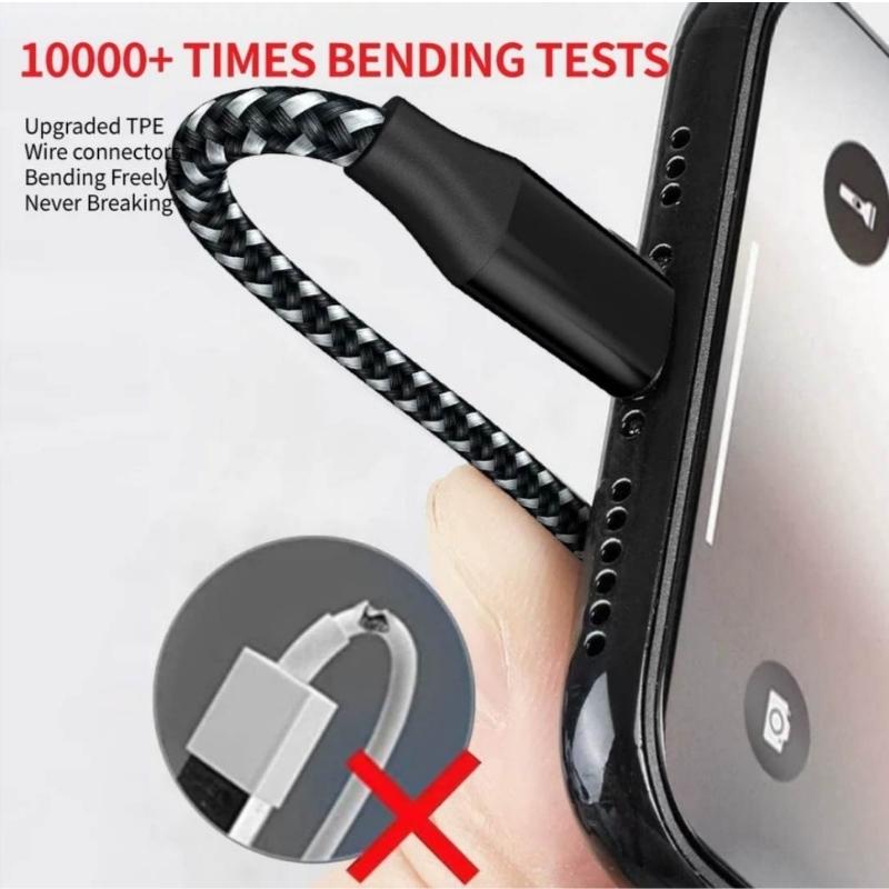 [Giảm giá] Dây sạc iphone, Cáp sạc iphone bọc dù chống đứt dùng cho iphone ,airpod...