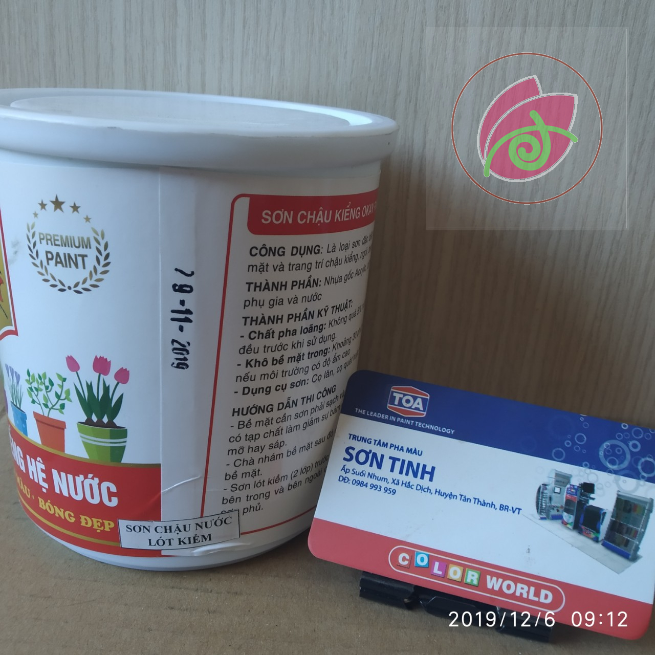 Sơn chậu lót kiềm hệ nước Okay Paint 1kg