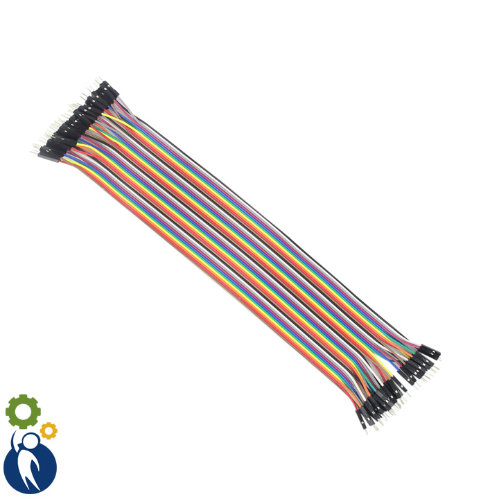 Bộ 40 dây cắm test board đực-đực 30cm