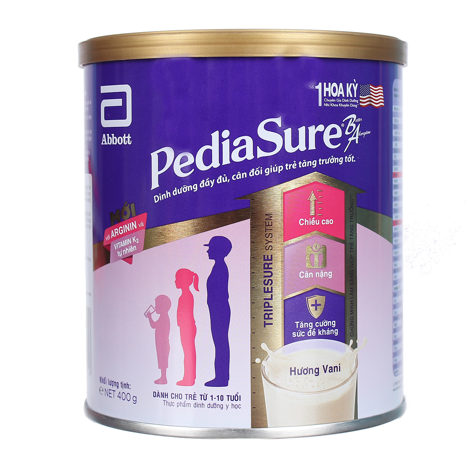 Sữa Bột Pediasure BA Lon 400g (1-10 tuổi) - HSD luôn mới