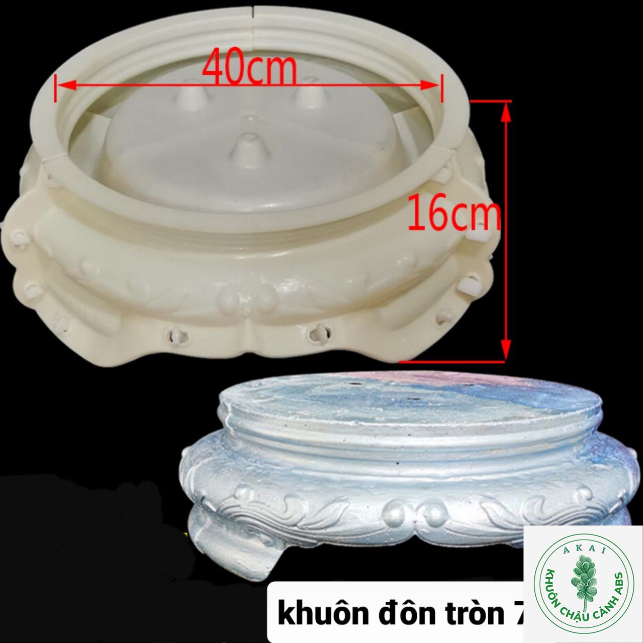 Khuôn đúc chân đôn tròn 70 (khuôn đôn có lòng trong)