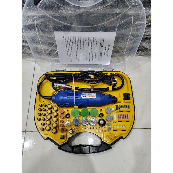 Máy mài xịn mini - đầu 3mm - phụ kiện đi kèm 100 món
