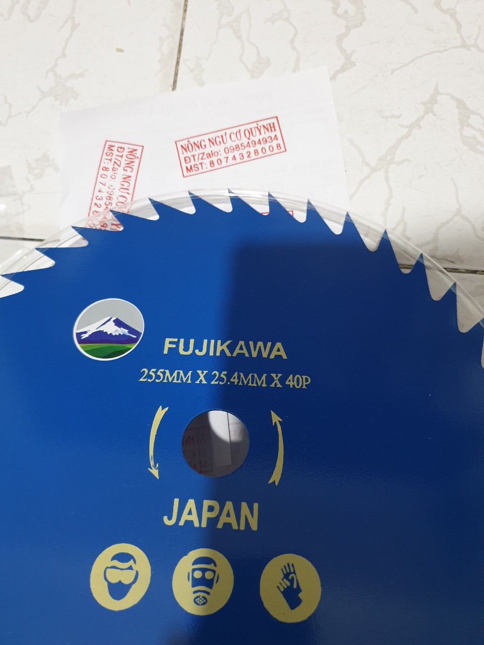 ( 255mm x 25.4mm x 40R)  Dao cắt lúa máy cắt cỏ/ lưỡi phát cỏ/ lưỡi tròn cắt cỏ. DAO THÉP