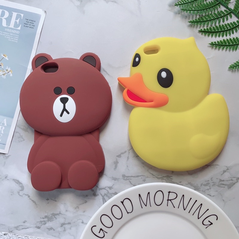 [XẢ KHO]Ốp Lưng iPhone 6Plus/6sPlus Silicone Dẻo Hình Thú Dễ Thương