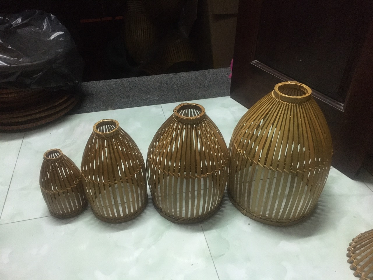 Chao đèn nơm khum 15cm