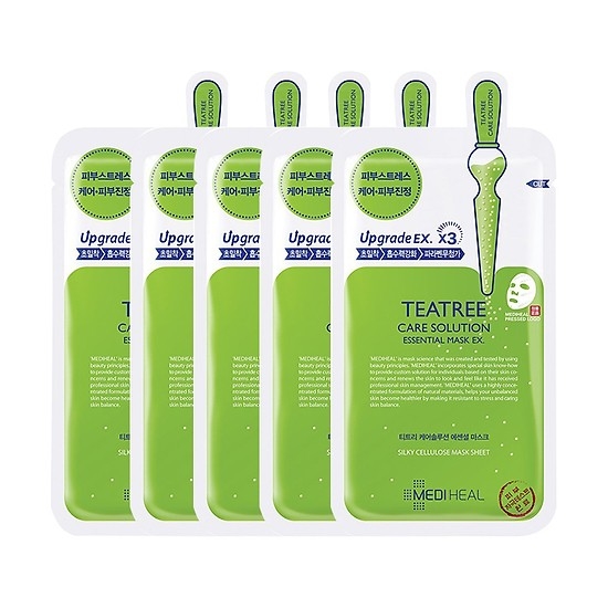 Mặt nạ Mediheal Tea Tree Care Solution Essential Mask Ex combo 5 cái