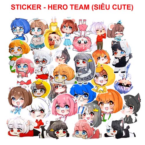 Bạn đang tìm kiếm những hình ảnh anh hùng siêu đáng yêu để gửi tặng bạn bè? Hãy ghé xem bộ sưu tập các sticker Hero Team rực rỡ, đáng yêu và không thể bỏ qua của chúng tôi.