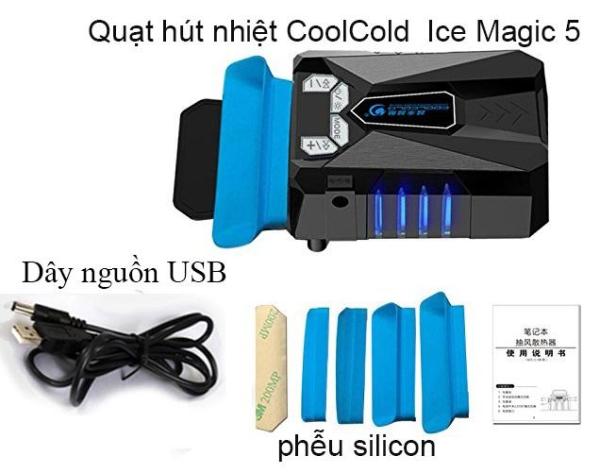 Bảng giá [HCM]Quạt hút nhiệt laptop Coolcold Ice Magic 5 nguồn USB 5V Phong Vũ