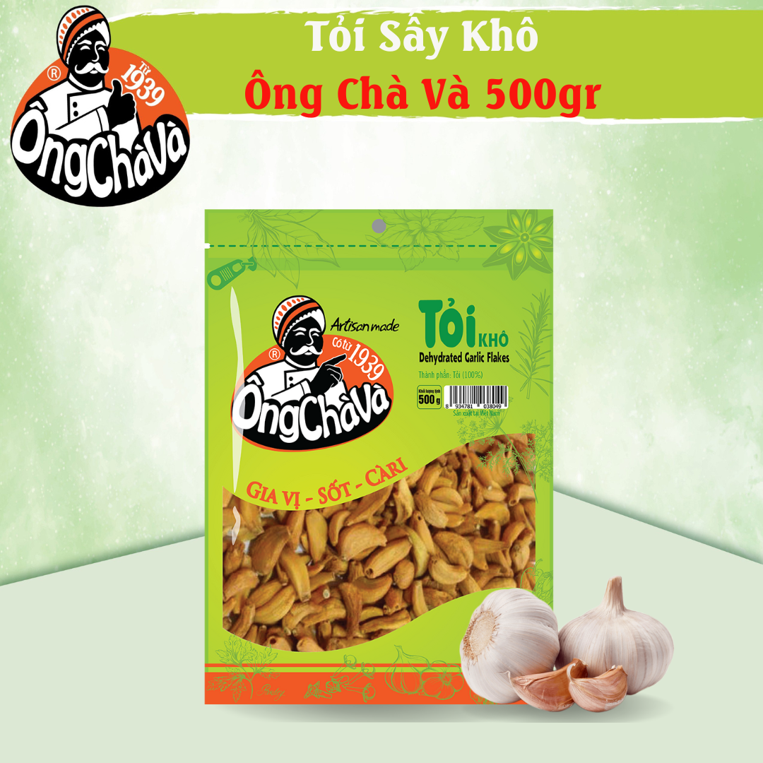 Ong cha va - dried garlic 500g