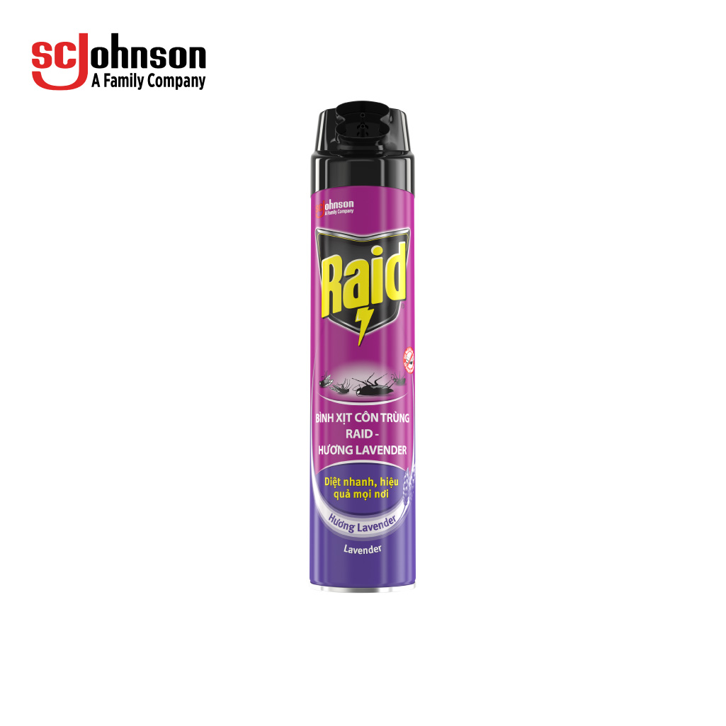 RAID Bình xịt côn trùng Hương Lavender 520ml
