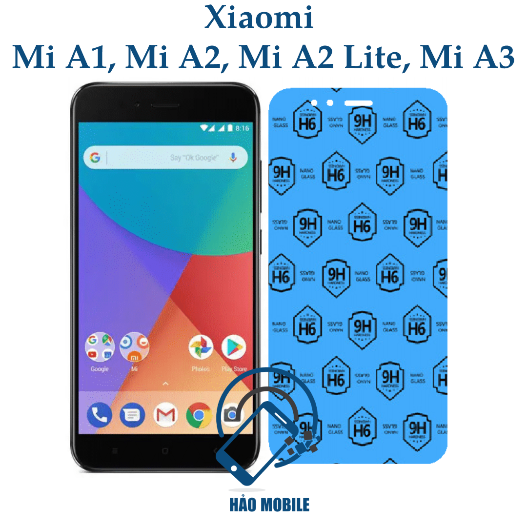 Dán cường lực dẻo nano 9h xiaomi mi a1, mi a2, mi a2 lite, mi a3