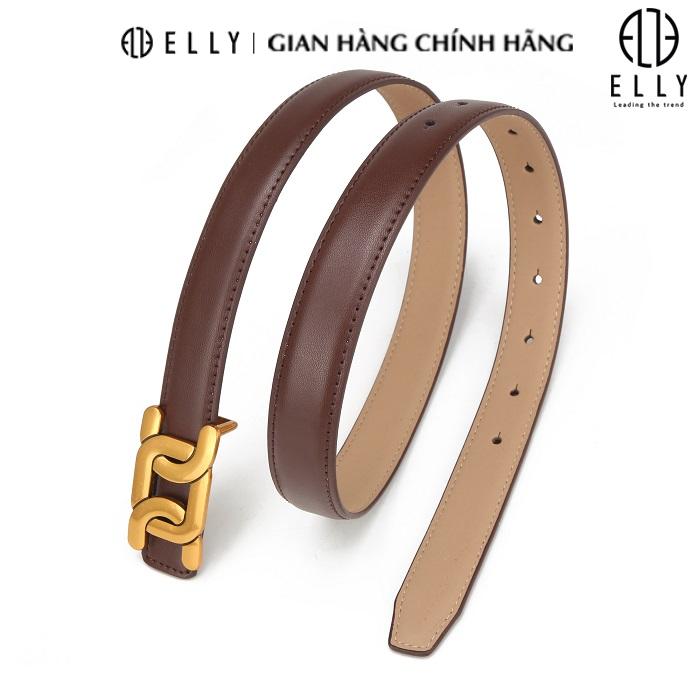 [Brand Day] Dây thắt lưng nữ cao cấp da thật ELLY – ED73