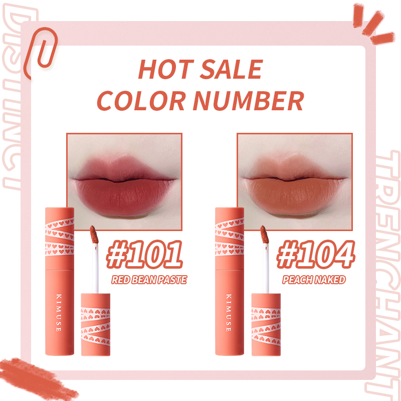 KIMUSE Matte Powder Lipstick Clay Lipcream