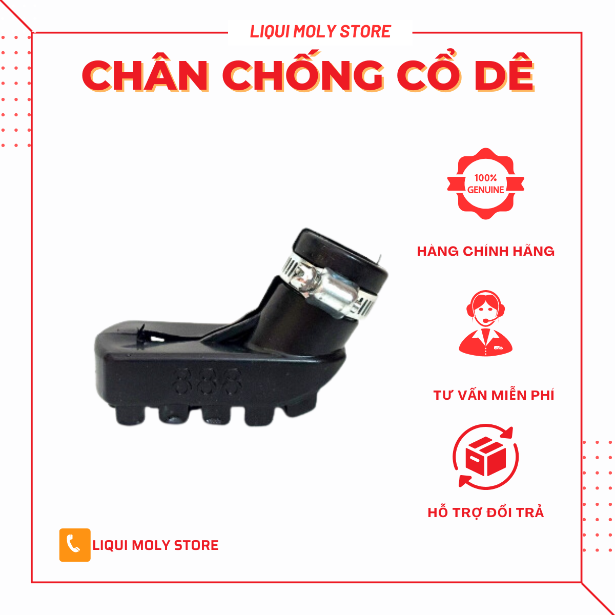 Bọc Chân Chống Nghiêng Xe Máy Lucky