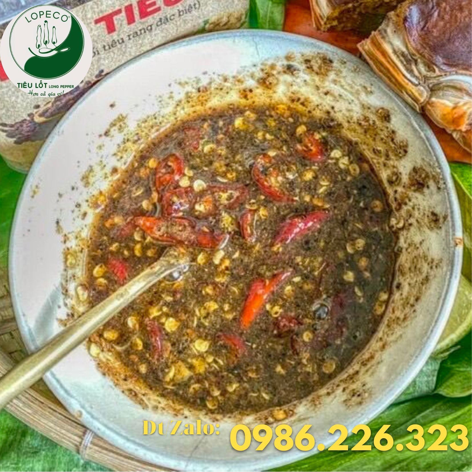 Muối Tiêu Lốp - Muối Tiêu Lốt Lopeco Lốc 12 Hủ.