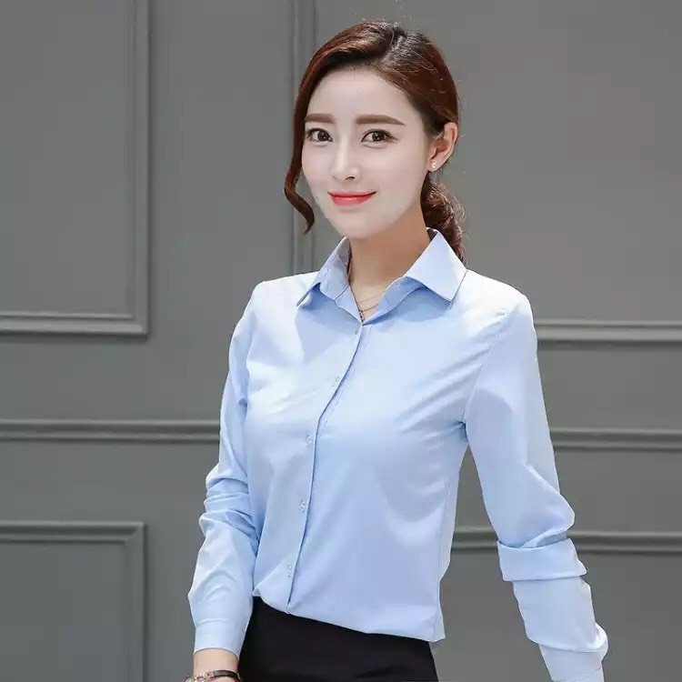 [HCM]Áo sơ mi nữ dài tay trơn  UTS2 chất vải mềm mịn