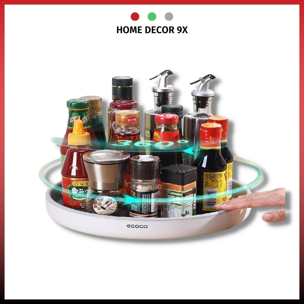 Kệ Xoay Đa Năng 360 Độ ECOCO, Kệ Để Đồ Đa Năng, Khay Để Gia Vị Mỹ Phẩm Thông Minh Nhựa ABS Cao Cấp