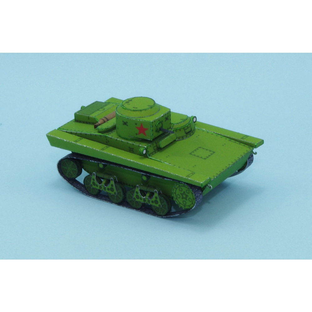 Mô hình giấy 3D xe tank T-37A tỉ lệ 1/72
