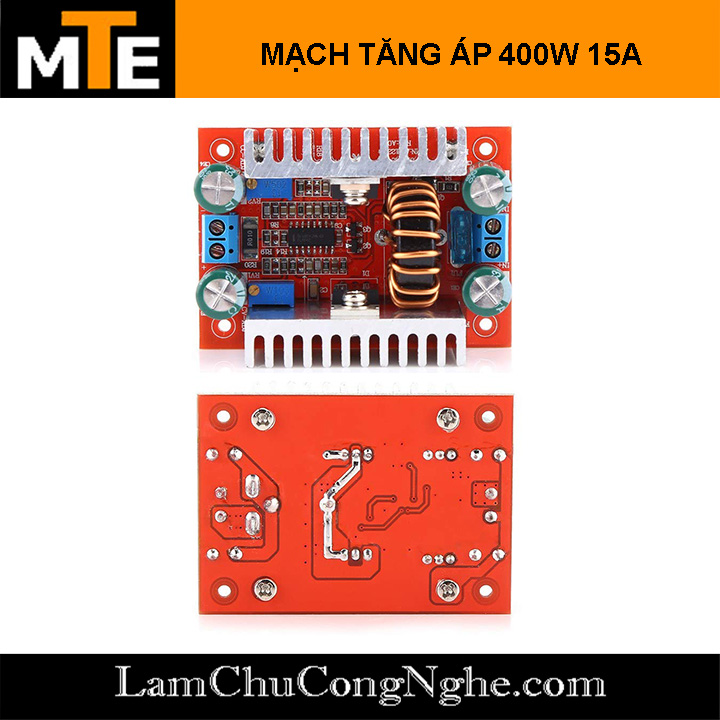 Mạch tăng áp 400W 15A DC-DC 8.5-50V lên 12-60V