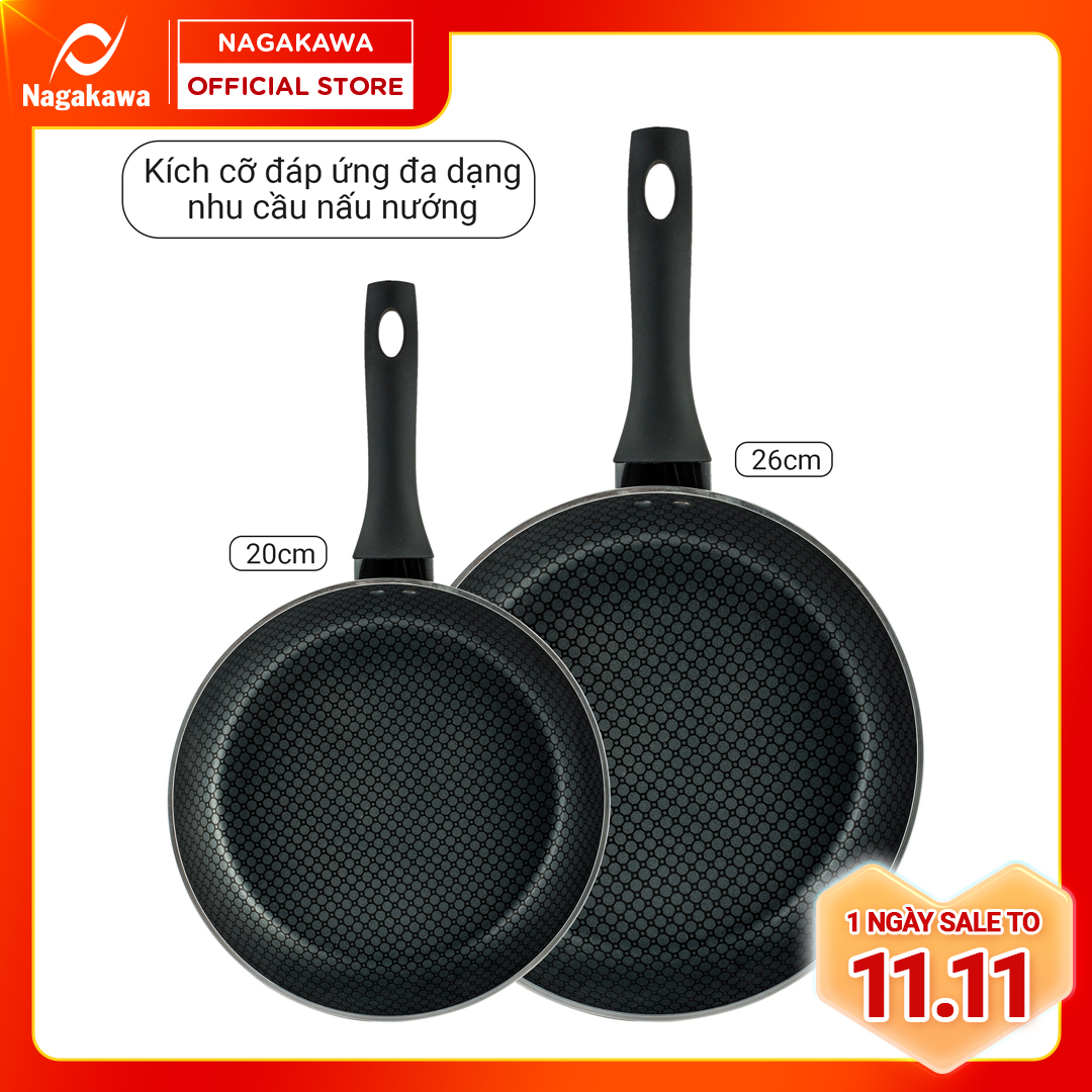 BÁO GIÁ BẾP ÂM TỪ ĐÔI NAGAKAWA NAG1201 (73 CM) - HÀNG CHÍNH HÃNG | Shopee Lazada Sendo Tiki mới nhất 2 Cặp chảo cạn đa lớp đáy từ Nagakawa NAEC2026 ( 20cm & 26 cm) - Dùng trên mọi loại bếp - Chống dính gấp 5 lần chảo thường - Hàng chính hãng