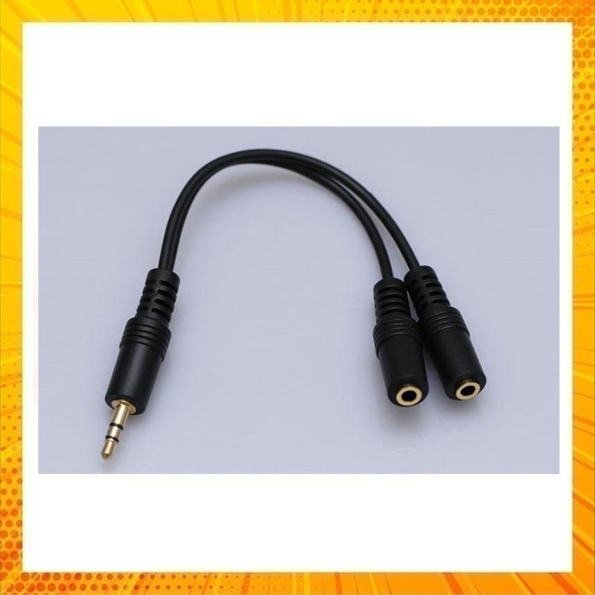 [HCM]Cáp chuyển jack chia tai nghe từ 1 cổng 3.5 thành 2 cổng tai nghe và micro