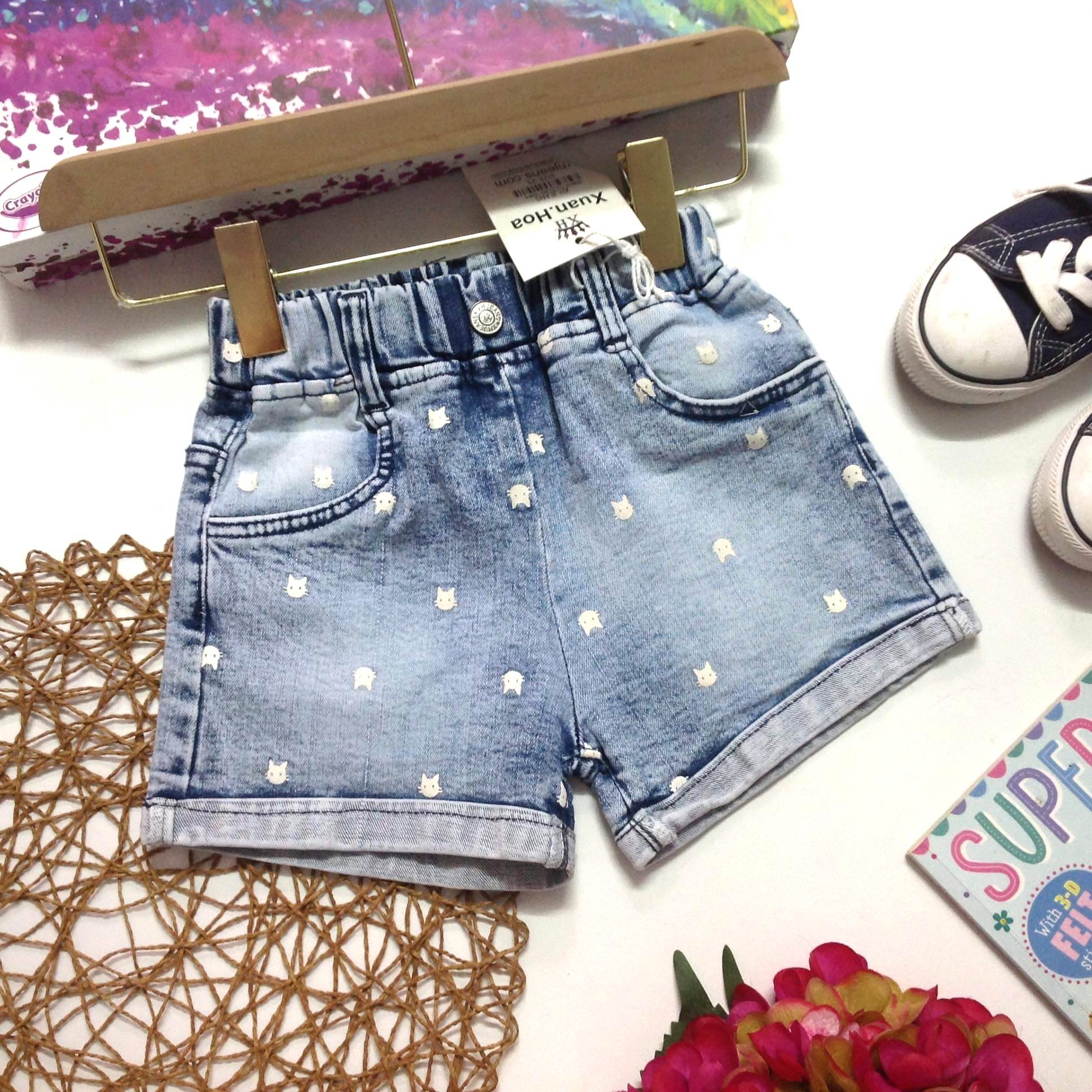 QUẦN SỌT JEAN BÉ GÁI CO DÃN SIZE 20-36KG