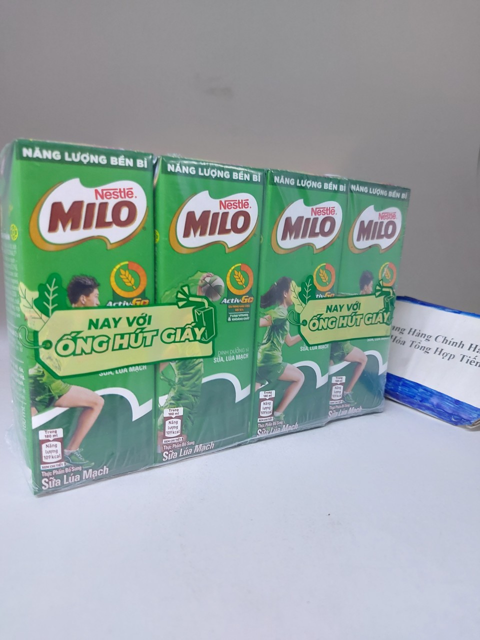 Lot of 4 Boxes of Milo Nestle' Milk 180ml