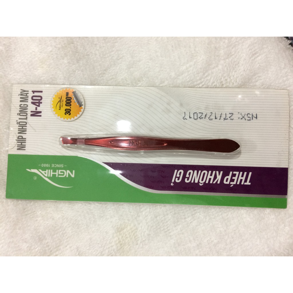 [HCM]Nhíp nhổ lông mày Kềm Nghĩa N401(giao màu ngẫu nhiên)