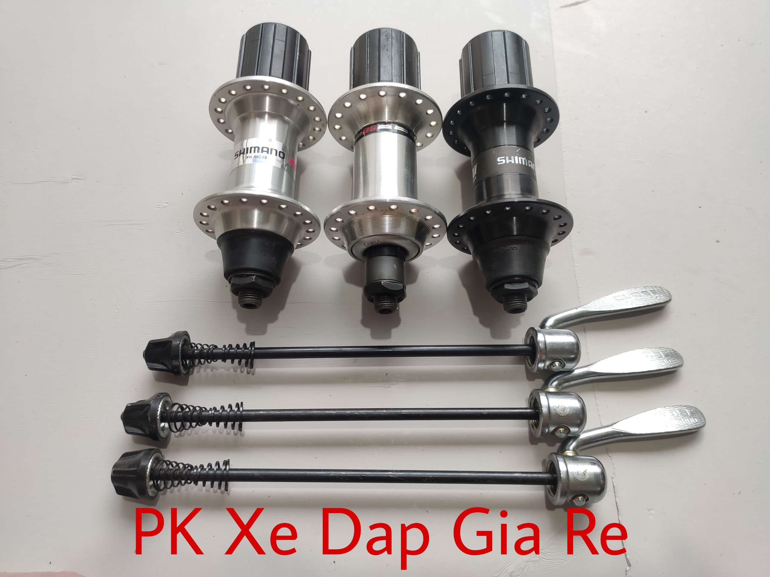 Đùm , moay ơ sau xe đạp shimano líp thả 32-36 lỗ - Hàng Chính Hãng