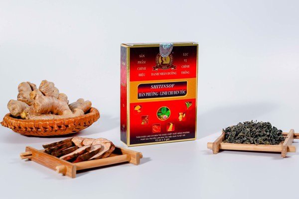 Thuốc Nhuộm Tóc-Gội Là Đen -Linh Chi Đen Tóc- hộp 3 gói