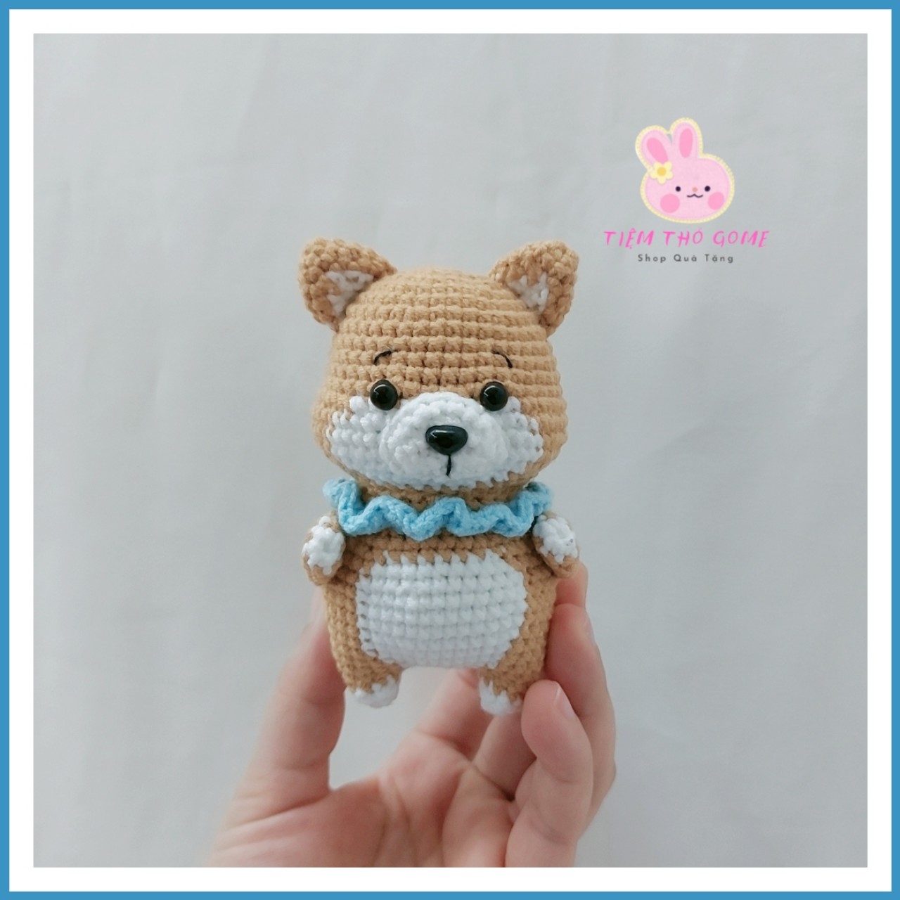 Thú len nhồi bông handmade - Cún con len handmade