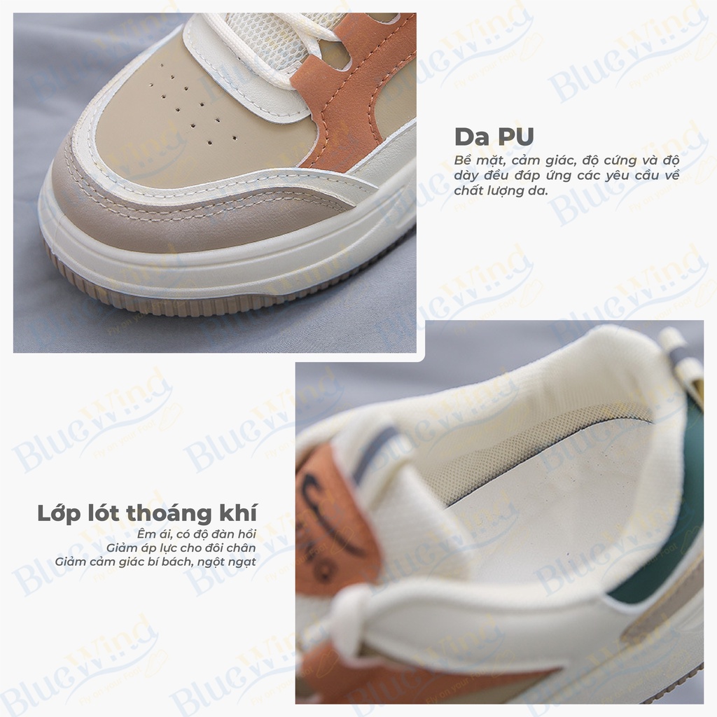 Giày Thể Thao Nữ Chất Liệu Da Mềm BLUEWIND 68816