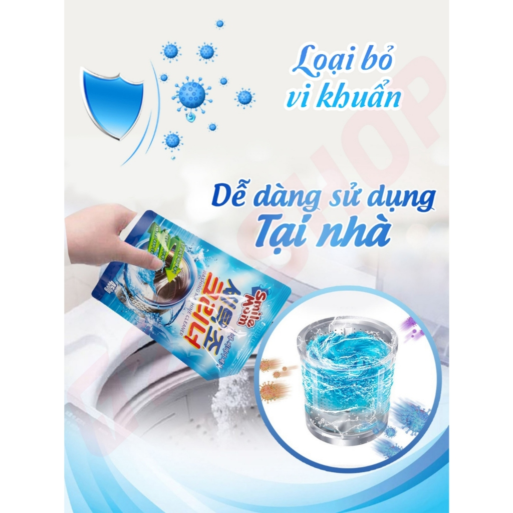 Bột Tẩy Vệ Sinh Lồng Máy Giặt 450g