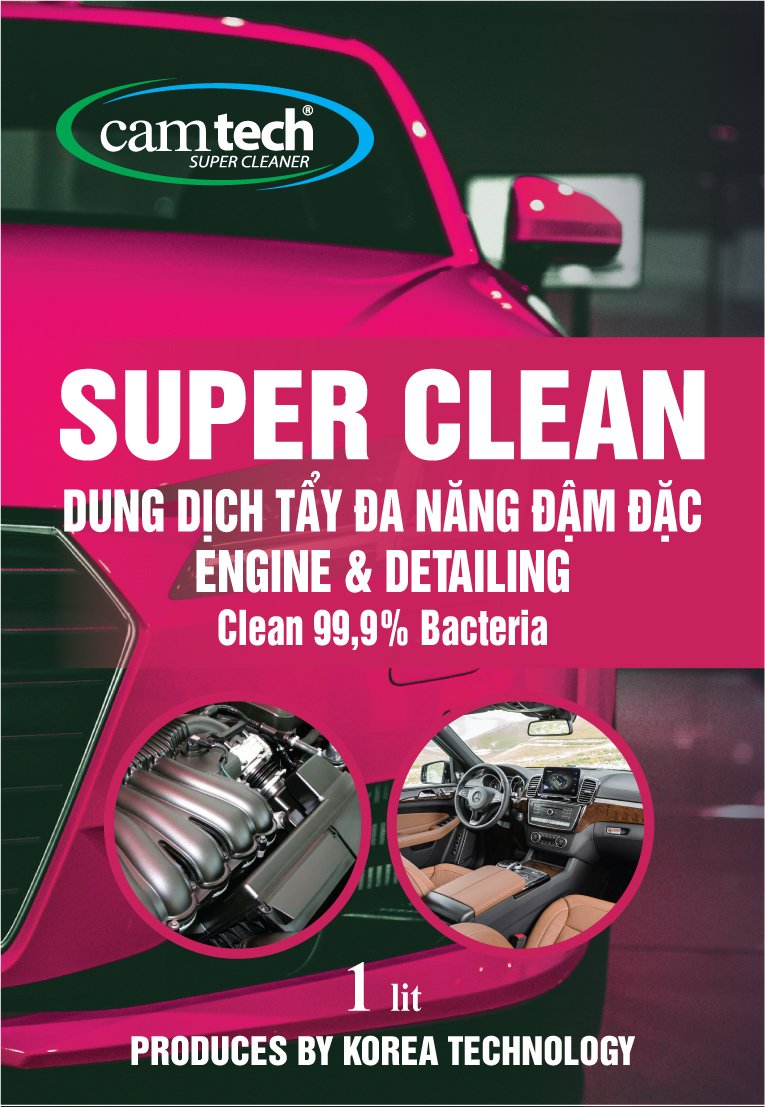 [HCM]DUNG DỊCH TẨY RỬA ĐA NĂNG ĐẬM ĐẶC SUPER CLEAN 1L