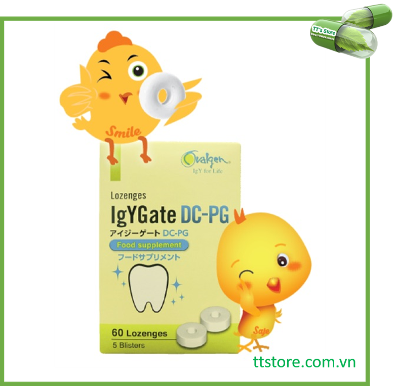 [HCM]Kẹo ngậm ngừa sâu răng IgYGate DC-PG