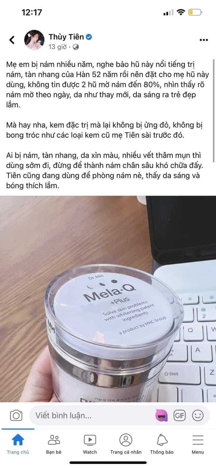 Kem Mờ Nám Dr.MH Mela Q Plus Hàn Quốc 50ml Chính Hãng