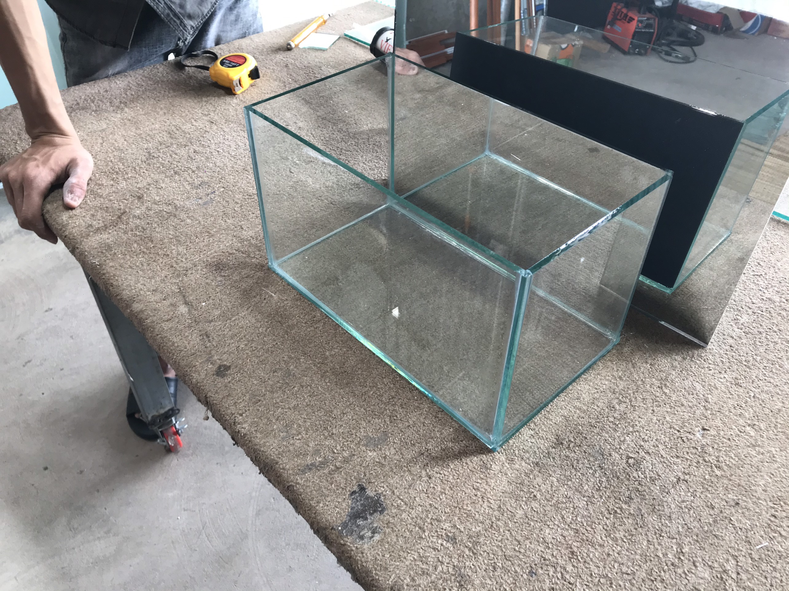 bể cá 30x17x17 kính thủy sau lưng 5li