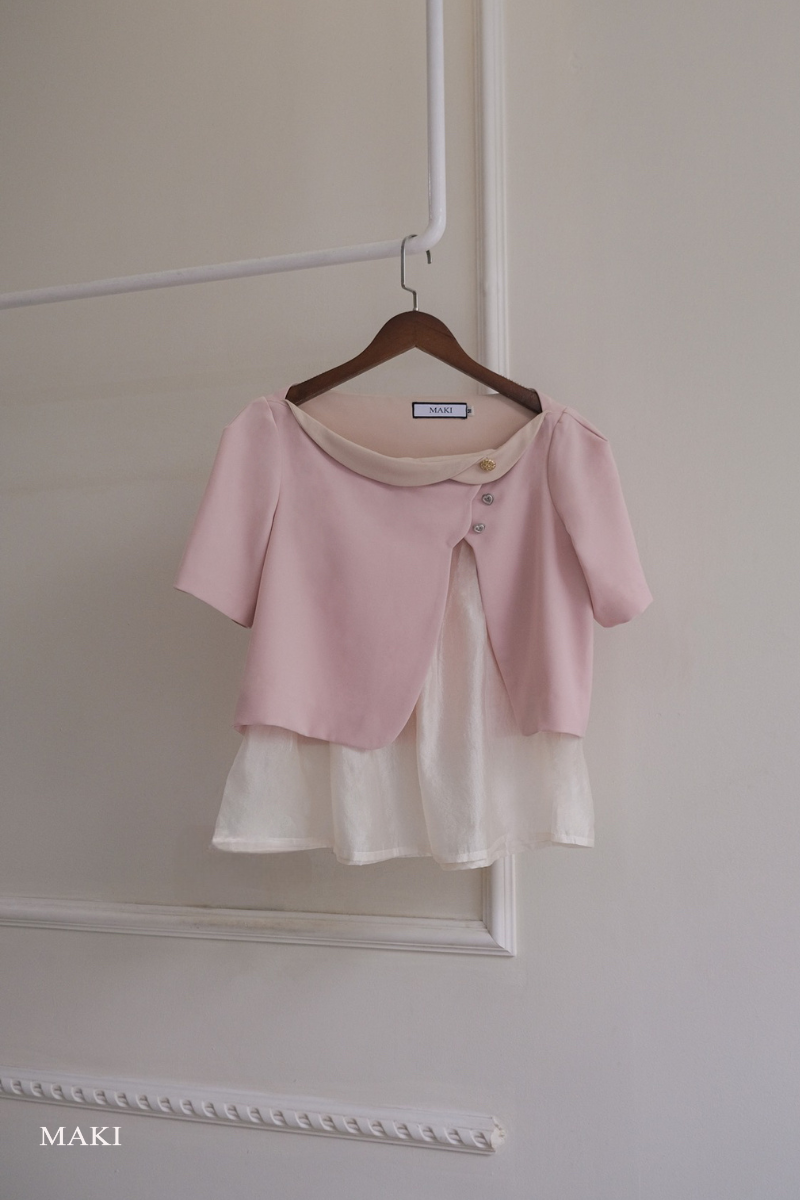 Maki - Kaylin Top - Purple Shirt with Silk Accents
