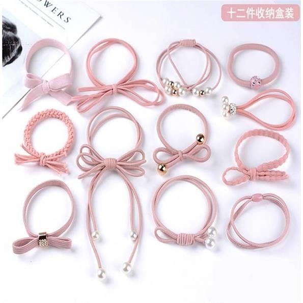 Sét 12 dây buộc tóc Hàn Quốc