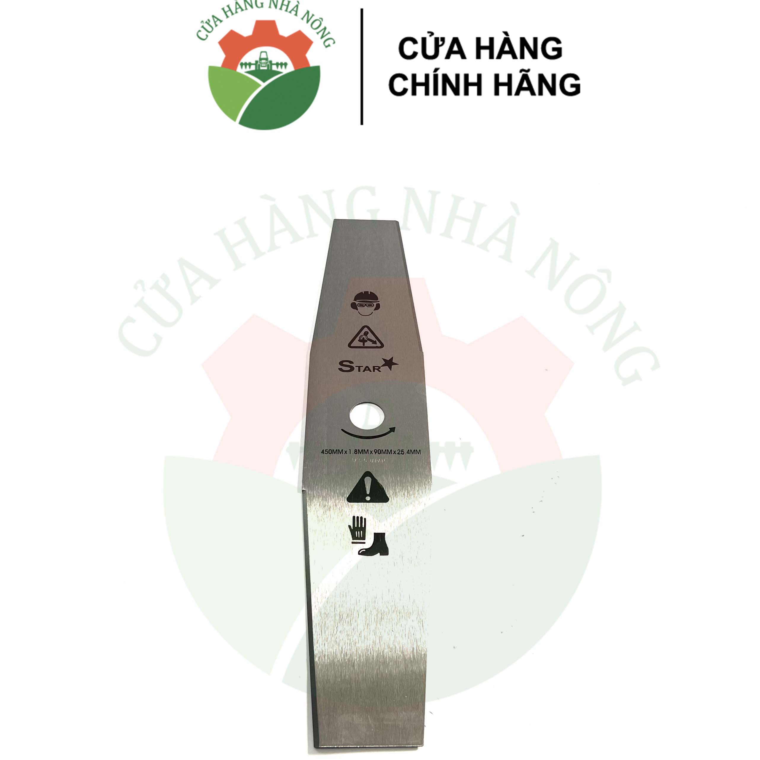 Lưỡi dao cắt cỏ hiệu STAR 450mm xéo chất lượng cao
